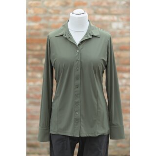 Zeitlos by Luana Bluse 529, olive, Gr.44 (Herstellergröße 5)