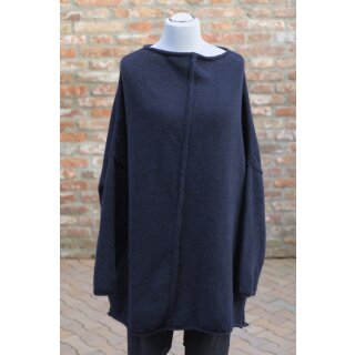 ELLi by Acconda Stricktunika Alpaka Oversizestyle nachtblau Gr. 1