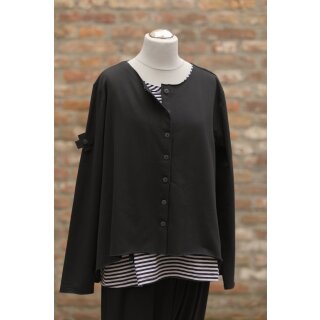 PLÜ PLUSLAVIE A Printed Cardigan black, Gr. XL