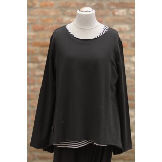 PLÜ PLUSLAVIE A Printed Sweat black