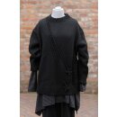 PLÜ PLUSLAVIE Grobstrickpulli Oversize black