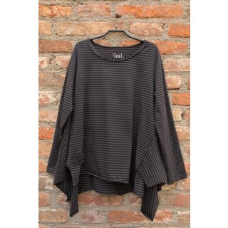 PLÜ PLUSLAVIE Tunika Big Shirt Stripe, Gr. XL