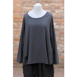 PLÜ PLUSLAVIE Tunika Big Shirt Anthra, Gr. M