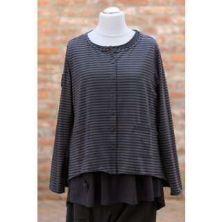 PLÜ PLUSLAVIE A Jardigan Stripe, Gr. XL