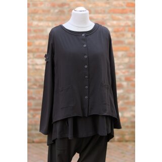 PLÜ PLUSLAVIE A Jardigan black, Gr. XL