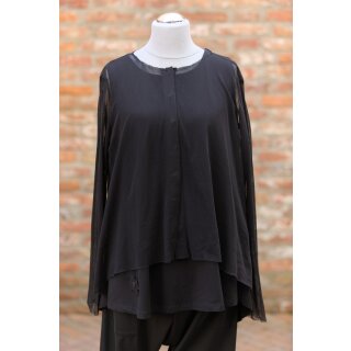 PLÜ PLUSLAVIE Jacke M Tüll black, Gr. XXL