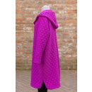 Hopsack Steppmantel fuchsia