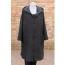 Hopsack Steppmantel black