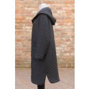 Hopsack Steppmantel black