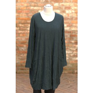 Hopsack Longtunika oder Kleid Knitter petrol