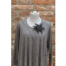 Brosche mit Magnet, schwarz